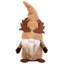 Décoration gnome en peluche avec chapeau d'orignal - récolte d'automne - 11,75 po