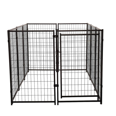 Welded Wire Dog Kennel Dog Crates Cage Large Metal Heavy Duty Outdoor Indoor Pet Playpen With A Roof And Water-Resistant Cover Animal Dog Enclosure Fo -  Tucker Murphy Pet™, 83A35C4250CF4DE9A4F413BB4022A7FA