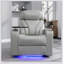 Fauteuil inclinable Power Motion avec port de charge USB et rangement pour accoudoirs, sièges de cinéma maison avec porte-gobelet-520763463