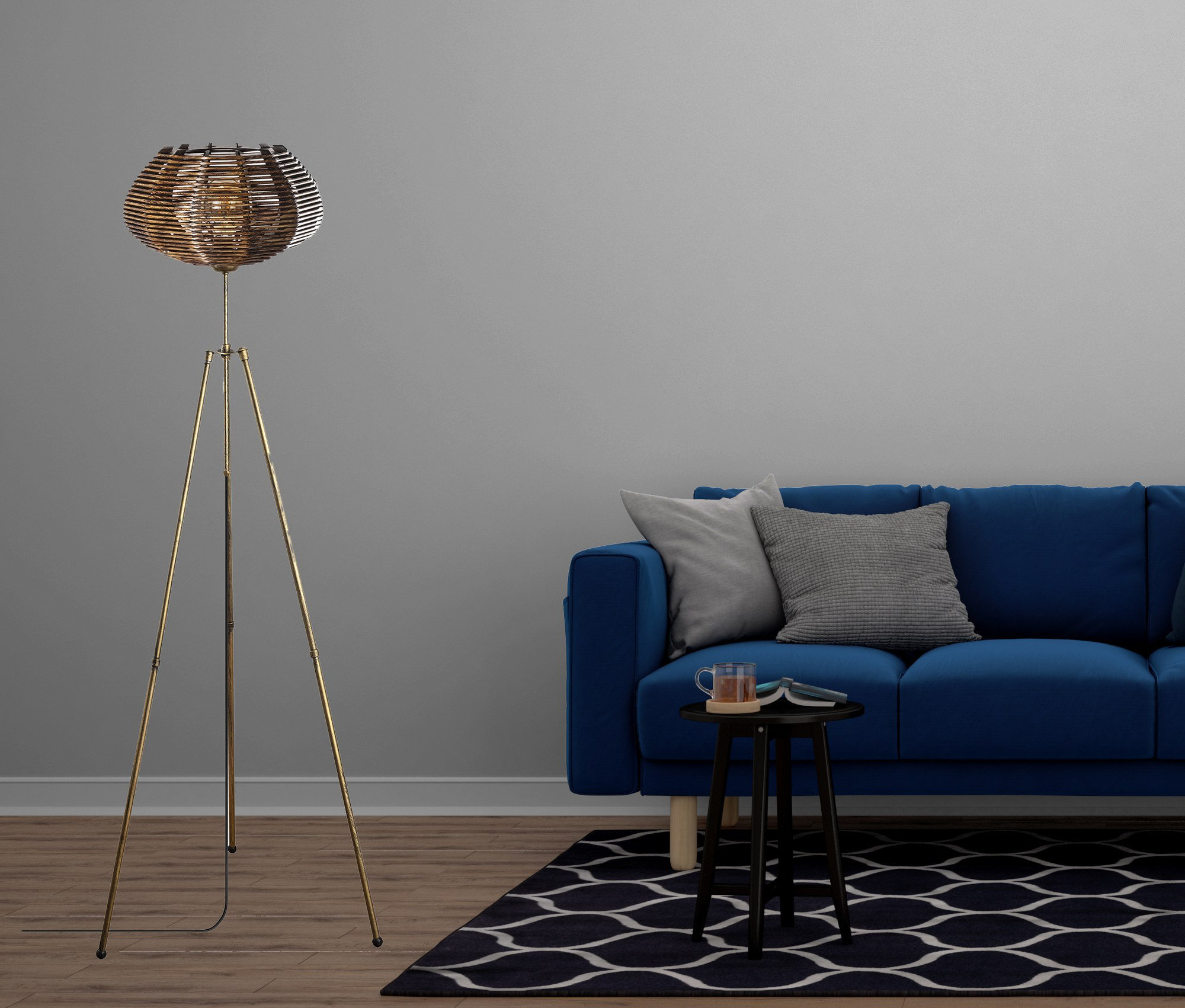 Ebern Designs Bohemian Style Floor Lamp