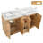 59" Double Bathroom Vanity with Top