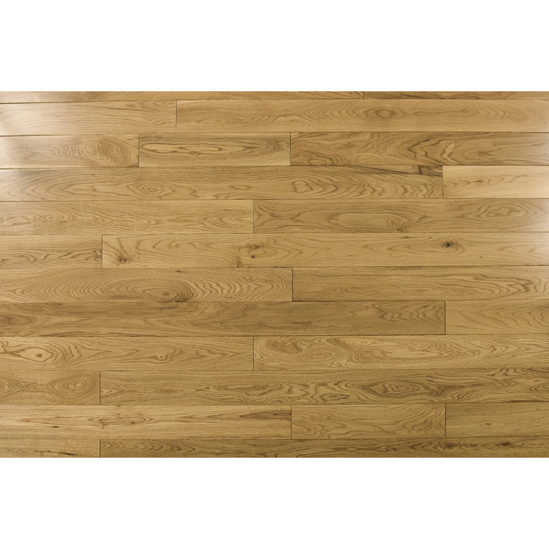 Parquet en chêne de 3/4 po d'épaisseur x 3,5 po de largeur x de longueur variable, Brun clair naturel