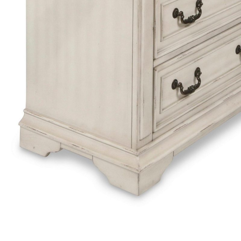 Norcross 5-drawer Wood Chest, Antique White