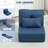 2-In-1 Floor Lazy Sofa With 5 Position Adjustable Backrest-186727998