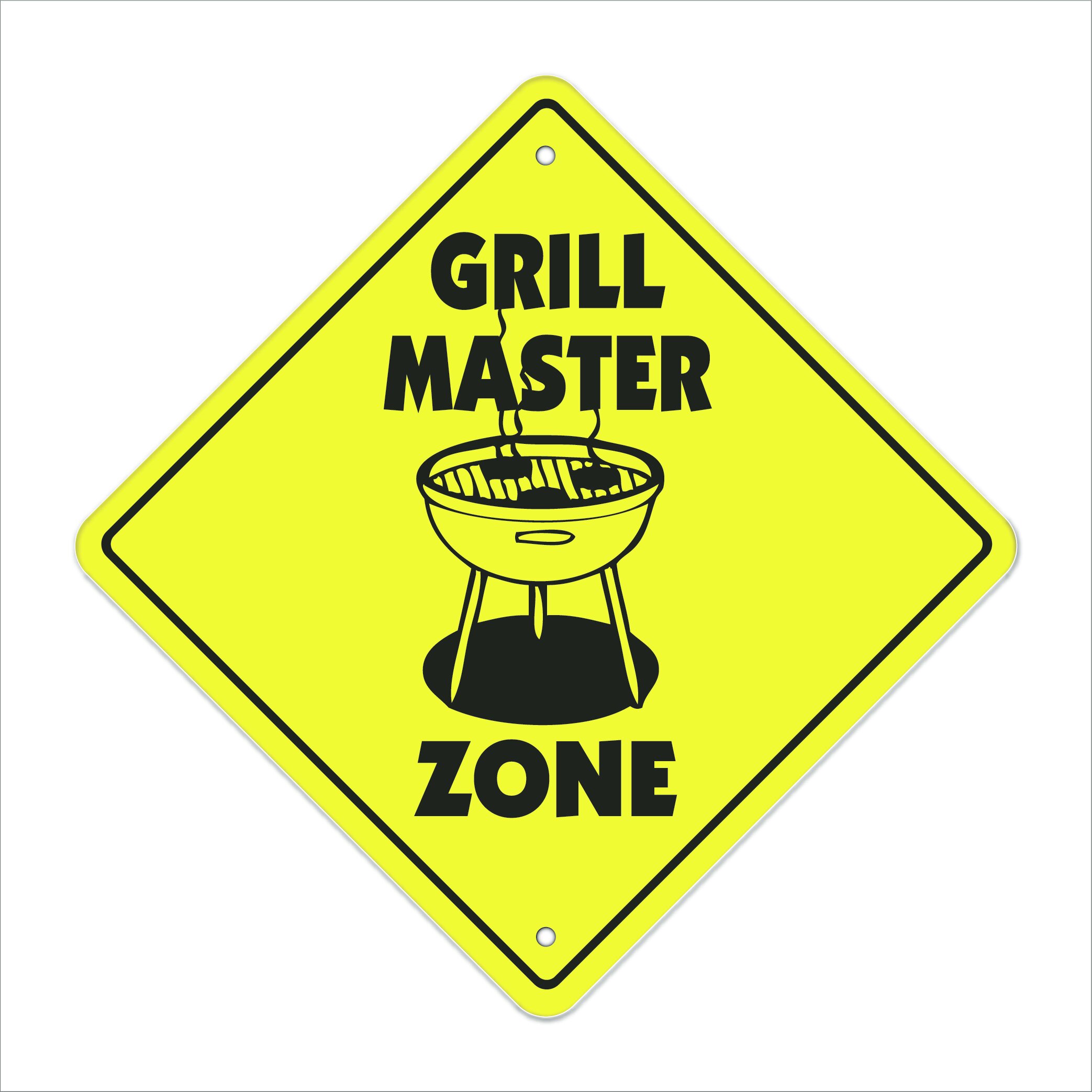 SignMission Grill Master Crossing Sign Zone Xing Bbq Grilling Grill Bbq  Sauce