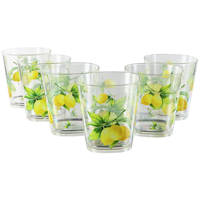 Dericka Acrylic Drinking Glasses, 14 oz.