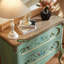 Console verte et bois manufacturé vert
