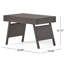 Ensemble de chaises longues inclinables avec table Aldiana-44680385