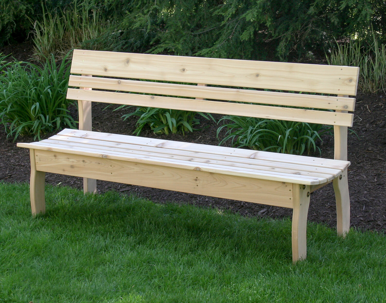 August Grove® Floodwood Cedar Outdoor Bench | Wayfair