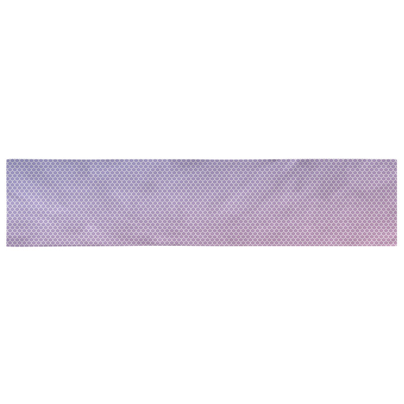 Chemin de table sirène balances Avicia, 73,5 po x 17,5 po, Bleu / Rose, Polyester
