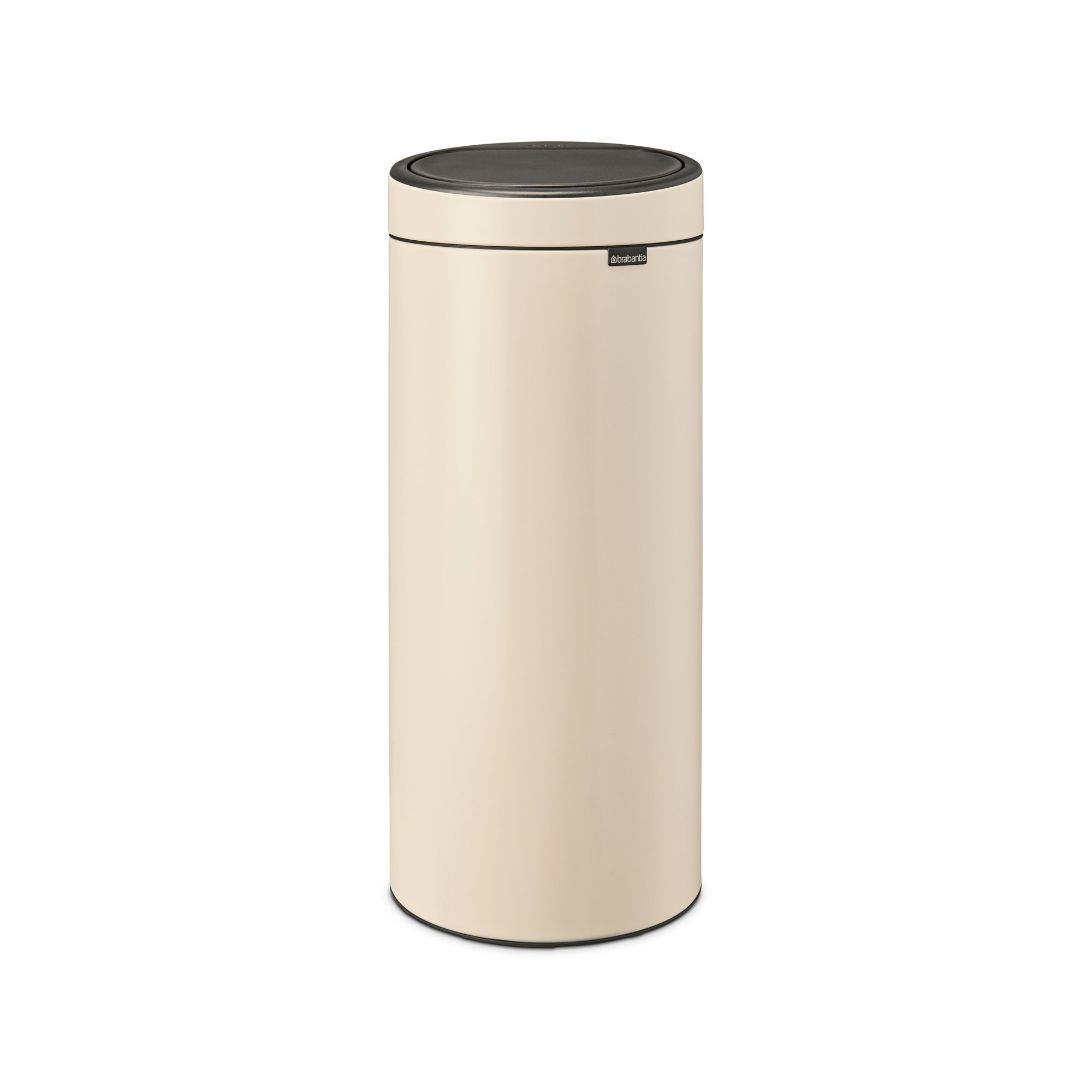 Brabantia 8 Gallon Touch Top Trash Can, Soft Beige