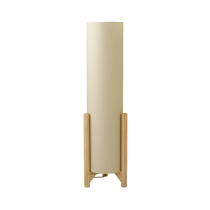 Richela 110cm Wood Traditional Floor Lamp, Natural, No