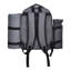 Beach Picnic Backpack Bag for 2 Person with Cooler Compartment Grey