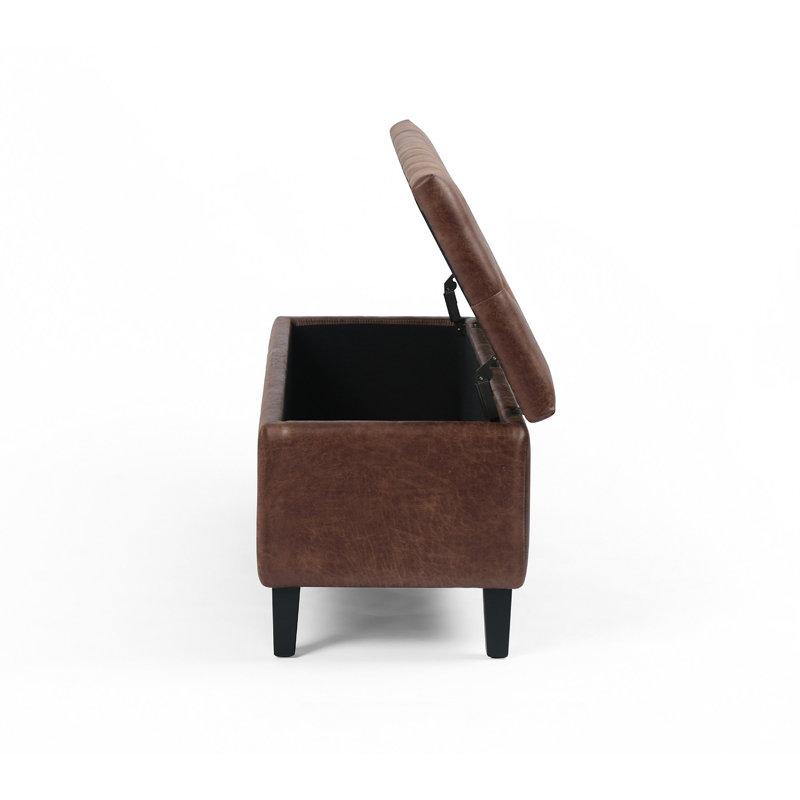Faux Leather Accent Trunk