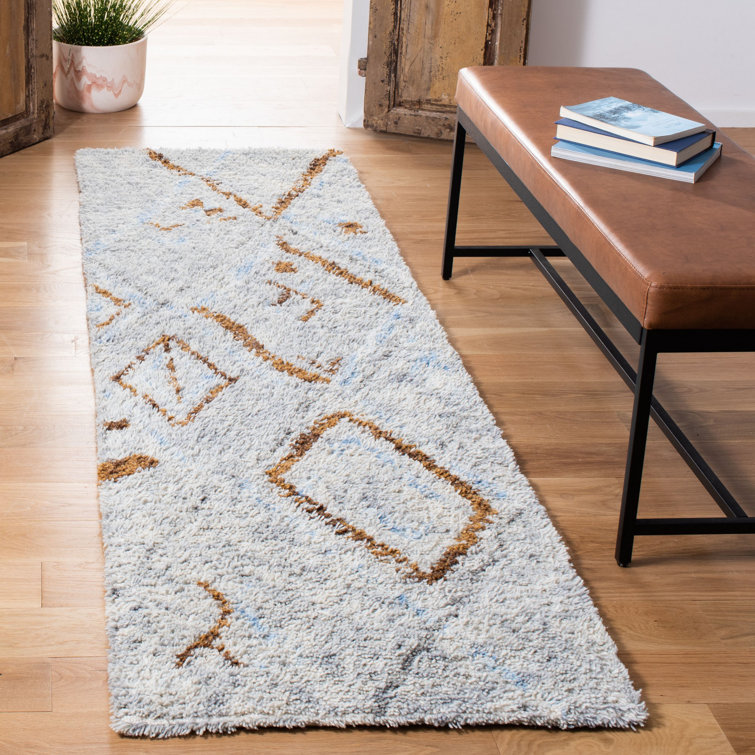 Tapis gris / brun en laine touffeté Powell