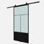 Porte de grange en verre Nation sans trousse de quincaillerie d'installation-50851796