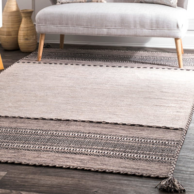 Aleshire Cotton Geometric Indoor Rug