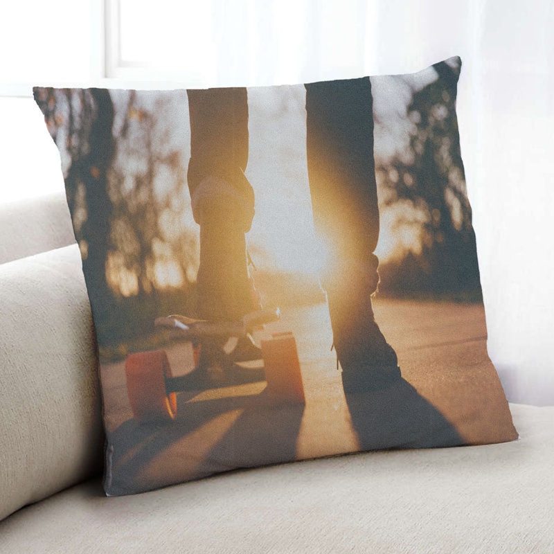 Coussin Sports, Microsuède