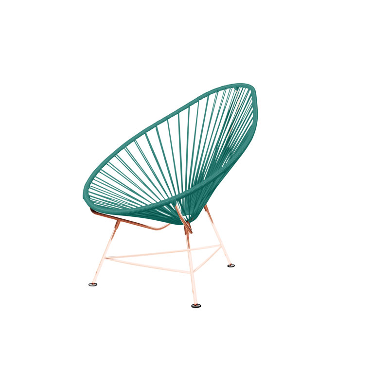 Chaise de jardin, Aigue-marine / cuivre