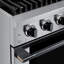 Cuisinière à gaz 30 po Hauslane en acier inoxydable noir | 4 brûleurs jusqu'à 20 000 Btus | Four à convection de 4,2 pi cu. Avec 5 positions de grille | Convertible ng / lp | Porte triple couche Cool-Touch-132873508