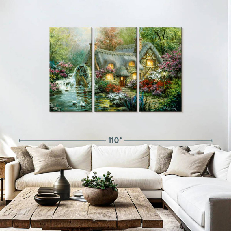Lilie A Country Retreat, 48" H x 74" W