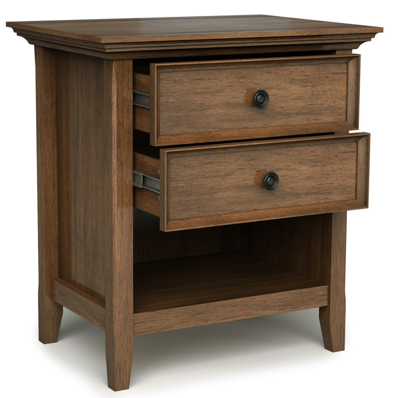 Table de chevet 24 po Amherst, Brun rustique
