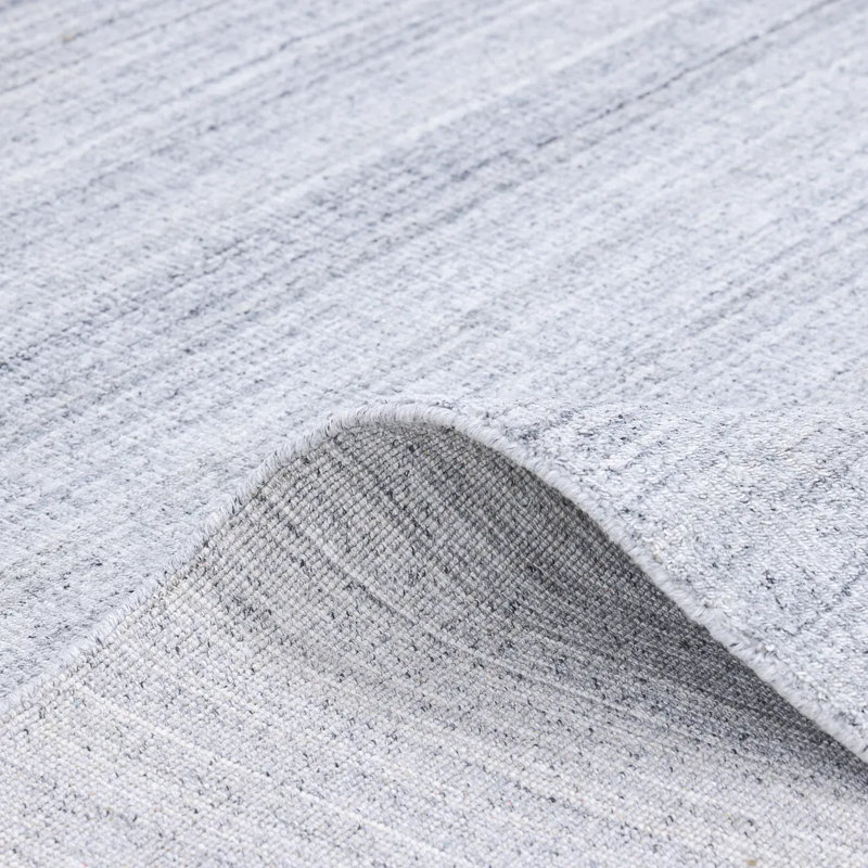 Chrisha Abstract Area Rug in Gray/White, Rectangle 5' x 8'