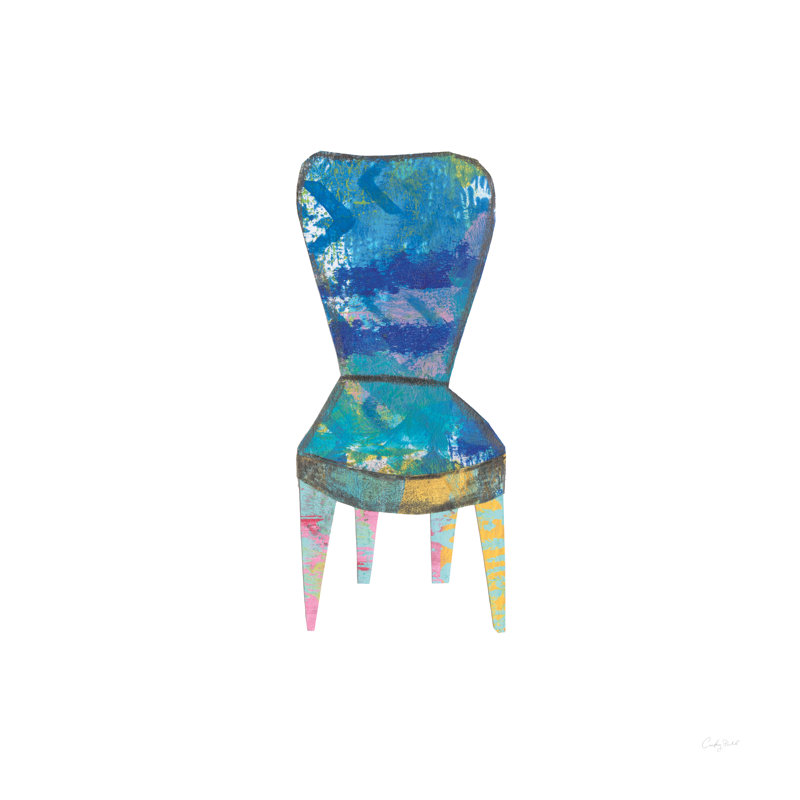 Mod Chairs VI Crop by Courtney Prahl - Wrapped Canvas Painting, 30cm H x 30cm W x 3.8cm D