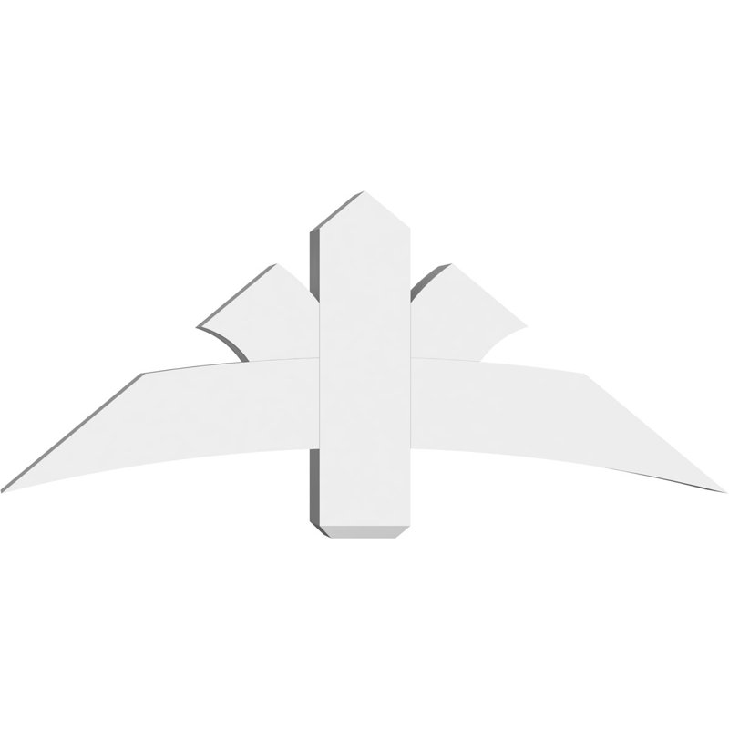 Support pour pignon Davenport, H 20 po x l 48 po (pas: 10/12), P 6 po x F 6 po, PVC