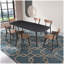  Table de salle à manger rectangulaire avec plateau en placage de frêne au fini chêne 8 personnes-1953992638-1953992636