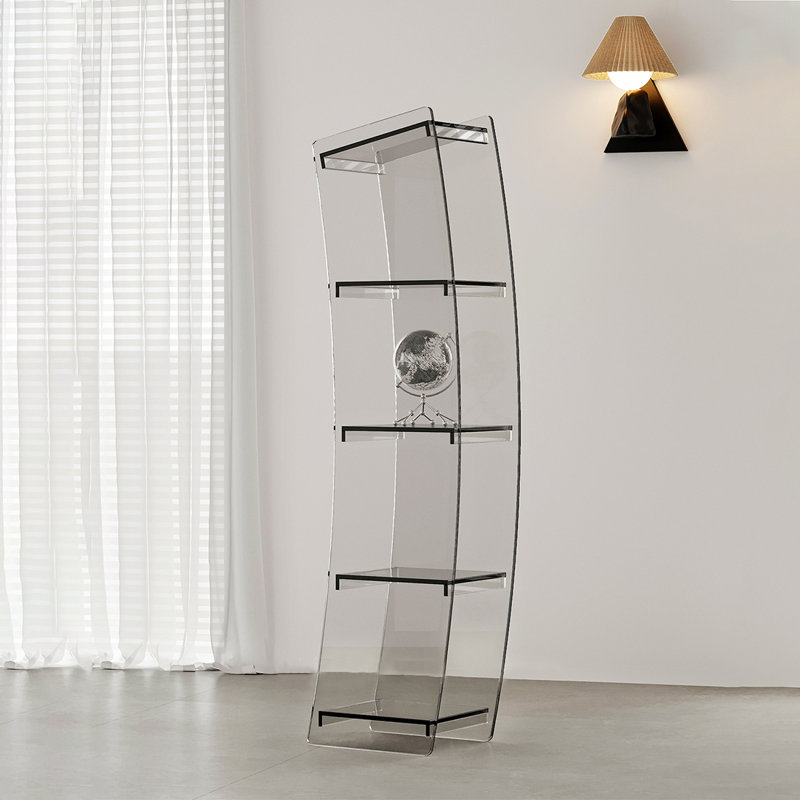 Creative transparent multi-layer acrylic bookcase, Gray