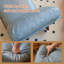 Chaise berçante confortable avec coussin moelleux et structure en bois massif