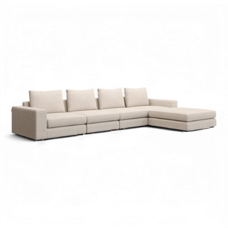 Grand canapé modulaire Braxton crème