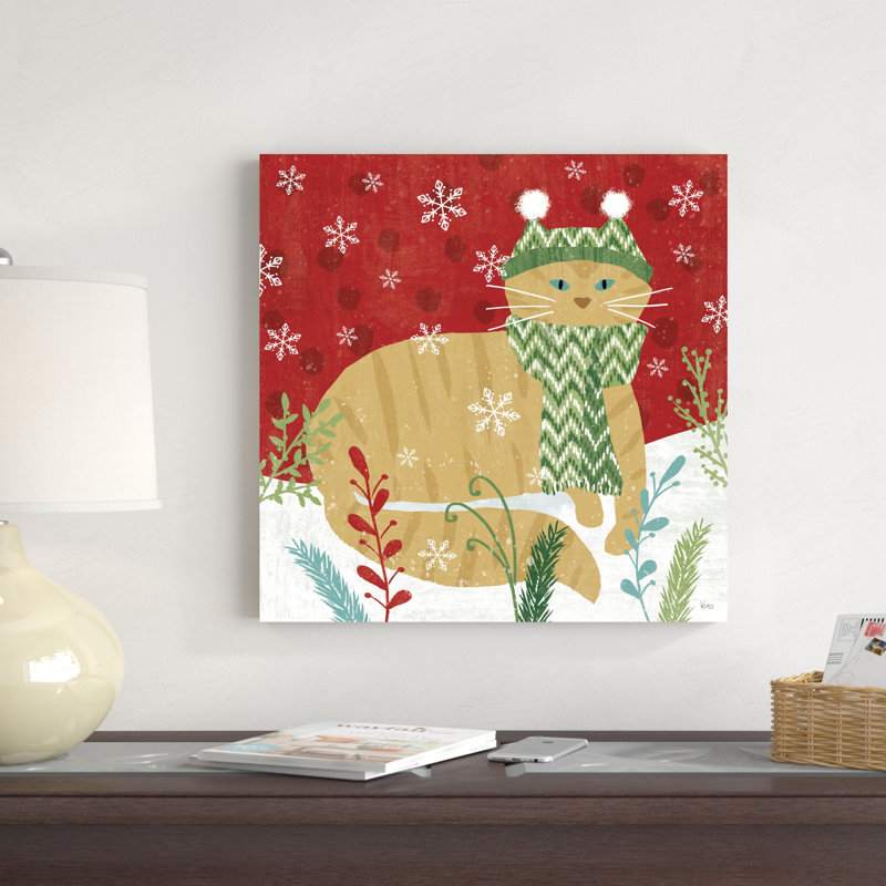 Purrfect Holiday III, H 20 po x l 20 po x P 1,25 po