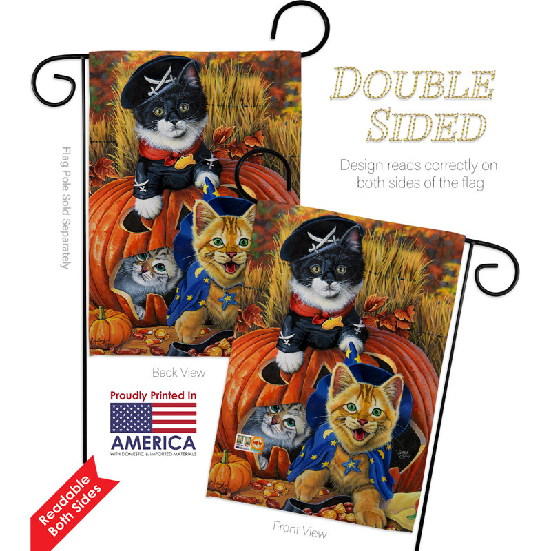 Double Sided 18.5'' H x 13'' W Polyester Animal Flag Set