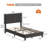 Bed Frame, Bed Frame With Adjustable Upholstered Headboard-1700362928
