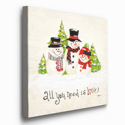 " All You Need Is Love Snowmen "