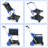 2-Tier Folding Cart  Multi Use Functional Collapsible carts  Shopping Trolley with Wheels  Shopping Cart with Storage Crate  Utility Cart for Groceries Warehouse Supermarket