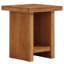 Table de bout carrée en bois massif, table d'appoint rustique à 2 niveaux pour le salon, brun, 2 pièces-1408661184