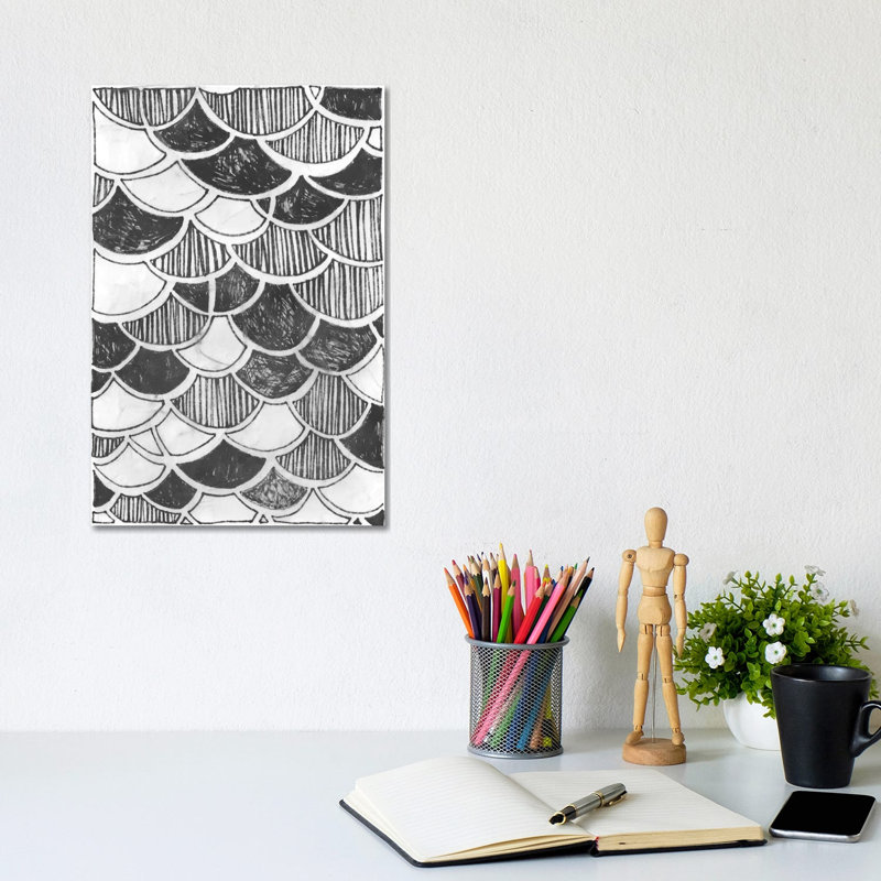 Symbol Imprint III by June Erica Vess - Wrapped Canvas Print, 20.32 cm H x 30.48 cm W