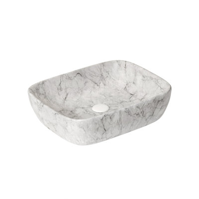 Lavabo de salle de bain en céramique sans armoire