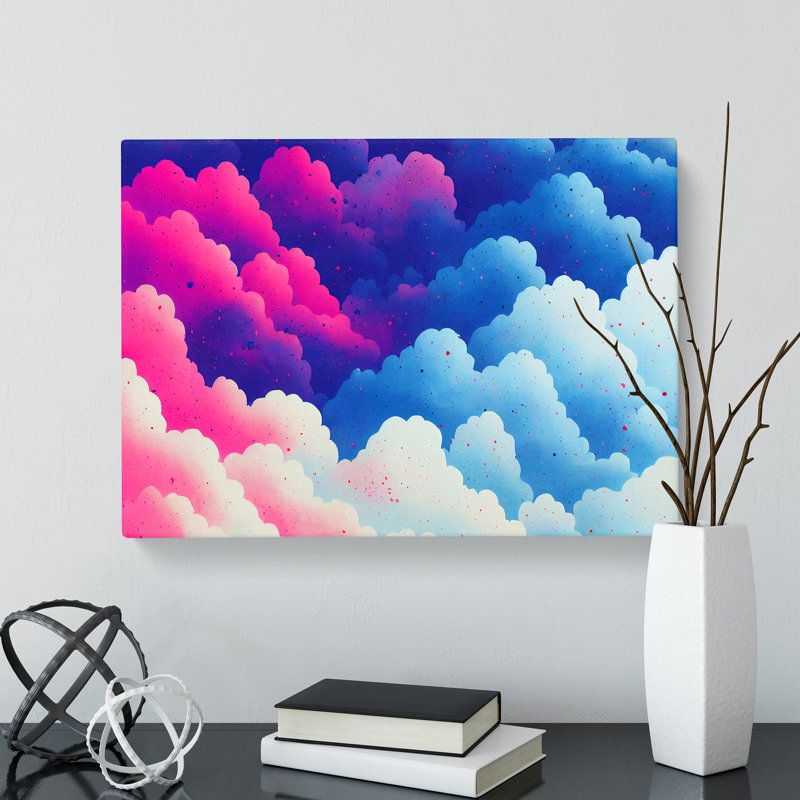 Fluffy Clouds Vol.3 - Wrapped Canvas, 35cm H x 50cm W x 3cm D