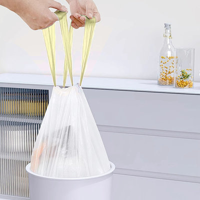 Drawstring Trash Bags Dispenser Packs, 100 Count, Trash Bag 13 Gallon Multipurpose Leak Proof