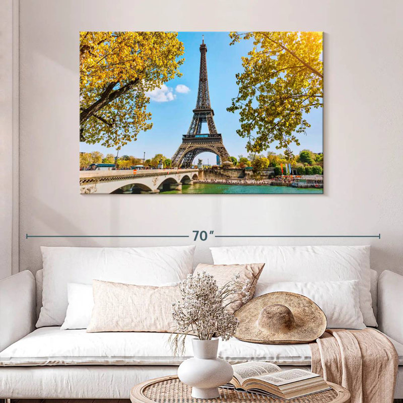 Paris Eiffel Tower In Spring, 32" H x 48" W