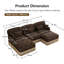 Canapé en U en chenille avec repose-pieds mobile et pompon-1695775602-1695775613
