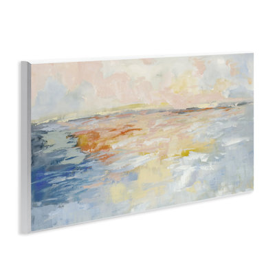 «Vast Abstract Sea Sunrise», art mural par Jacob Q
