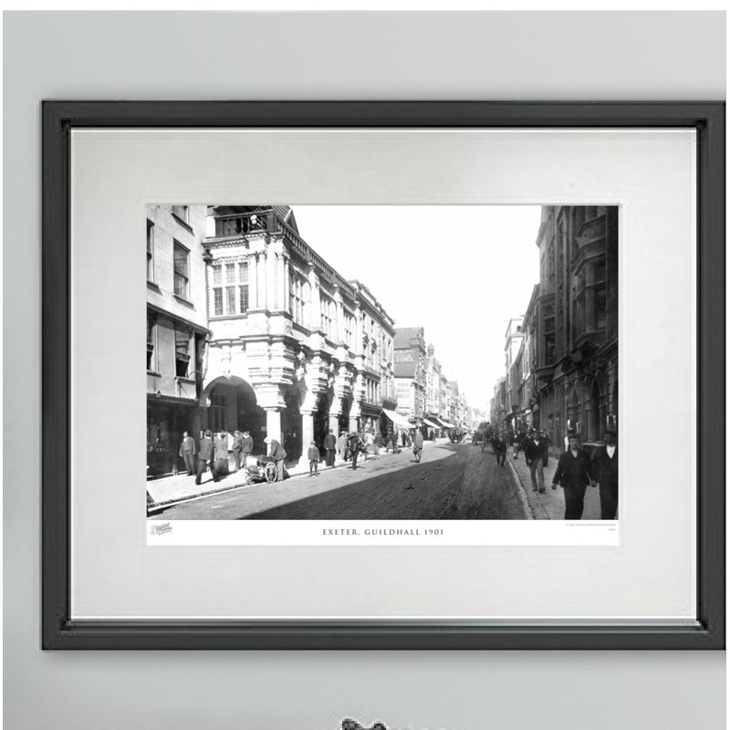Exeter, Guildhall 1901 - Single Picture Frame Print, 45cm H x 60cm W x 2.3cm D