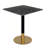 24" Square Terrazzo Dining Table  – Commercial & Residential Use For Café, Restaurant, Patio & Small Spaces (Tabletop & Base Included)-124267631