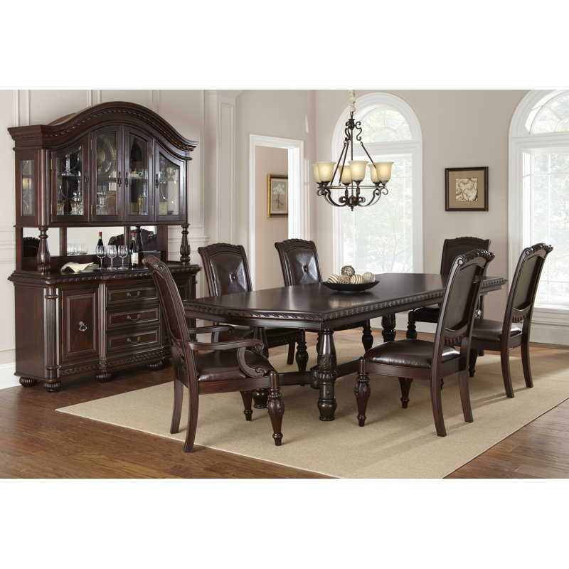 Antoinette Traditional Lighted Mahogany China Cabinet