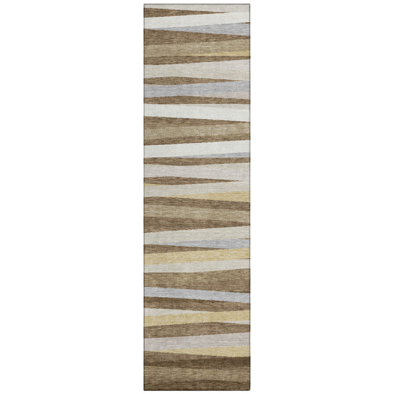  Machine Washable Indoor/Outdoor Chantille ACN997 Gray Area Rug, Runner 2'3" x 7'6"